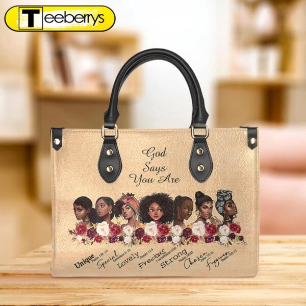 Black Woman Faith Leather Bag – Women’s Pu Leather Bag