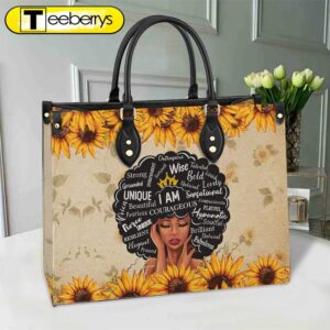 Black Woman Leather Bag –…