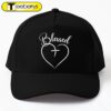 Blessed Heart Cross Jesus Has My Back Faith Cap