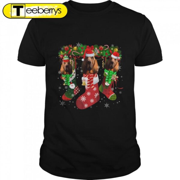 Bloodhound Socks Christmas Funny Family Pajamas Christmas Shirt