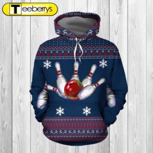 Bowling Christmas 3D Shirt –…