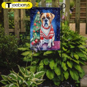 Boxer Christmas Garden Flag, Christmas…