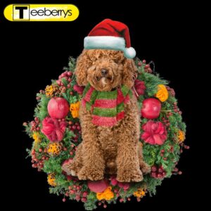 Brown Labradoodle Christmas Christmas Plastic…