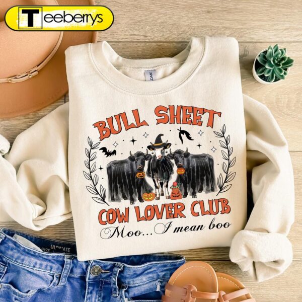 Bull Sheet Cow Lover Club Halloween Shirt