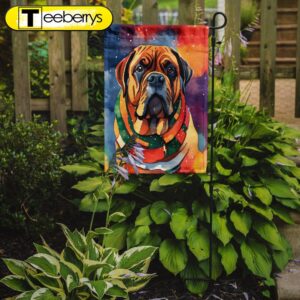 Bullmastiff Christmas Garden Flag