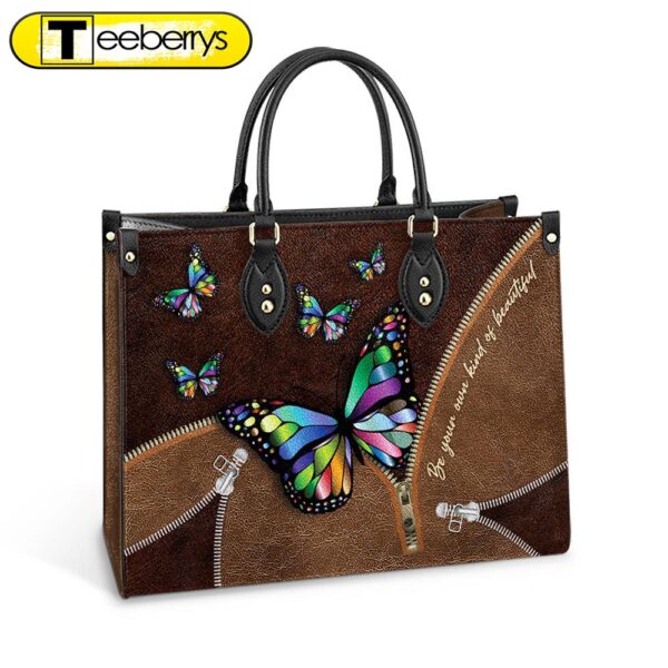 Butterfly Be Your Own Kind Of Beautiful Leather Bag – Women’s Pu Leather Bag