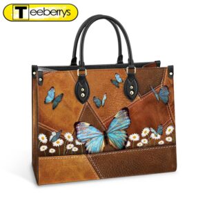 Butterfly Daisy Beautiful Leather Bag…