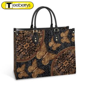 Butterfly Vintage Pattern Leather Bag…