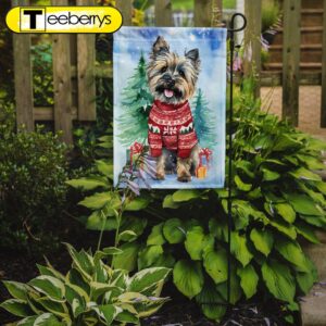 Cairn Terrier Christmas Garden Flag