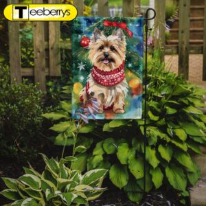 Cairn Terrier Christmas Garden Flag