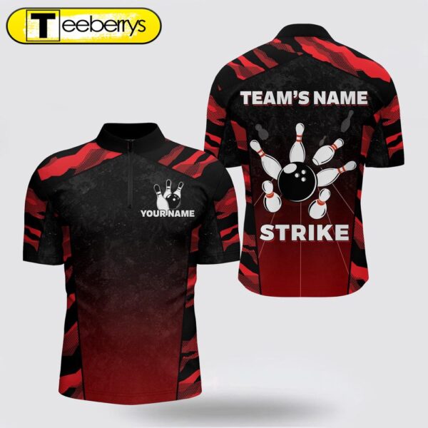 Camo Bowling Bowling Jersey Shirt  Custom Name And Team Name Bowling Jersey Strike Bowling Shit