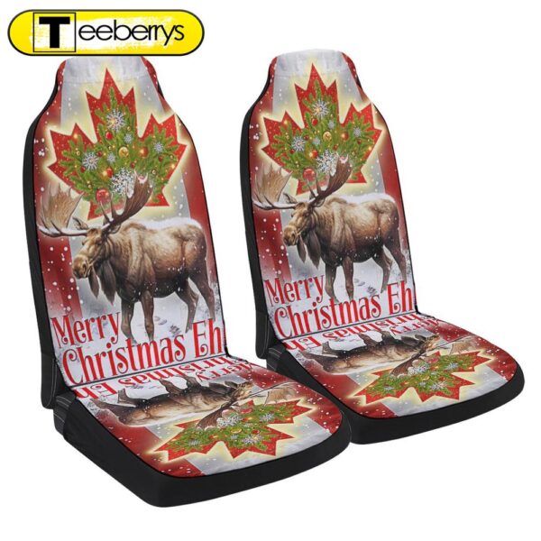 Canada Merry Christmas Eh Canada Moose Seat Cover Cars