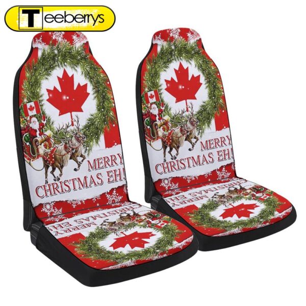 Canada Merry Christmas Eh Canadian Seat Cover Cars