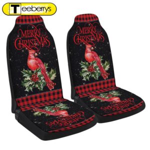 Cardinal Merry Christmas Seat Cover…