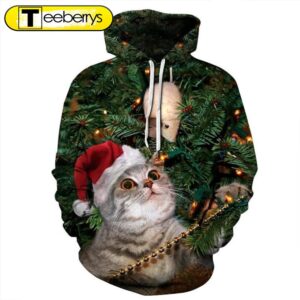 Cat Animals Christmas 3D Shirt – Gift For Xmas