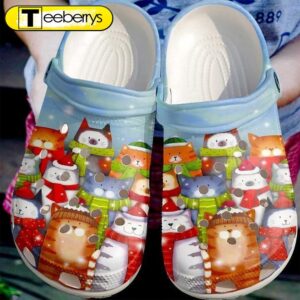 Cat Christmas Cats Classic Clogs…