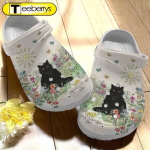 Cat In Garden Clogs Shoes…