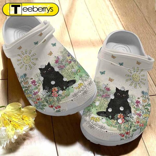 Cat In Garden Clogs Shoes Birthday Christmas Gift For Girls Daughter Niece