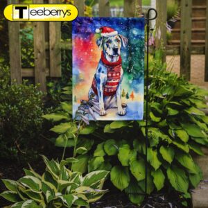 Catahoula Christmas Garden Flag