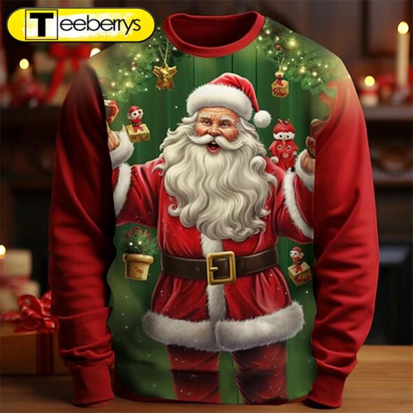 Celebrate Christmas In Style With Our 3D Santa Claus Shirt – Gift For Xmas