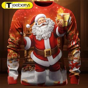 Cheerful Santa Claus 3D Design…