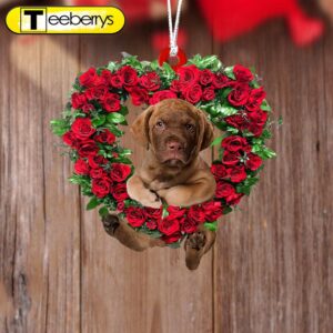 Chesapeake Bay Retriever-Heart Wreath Two…