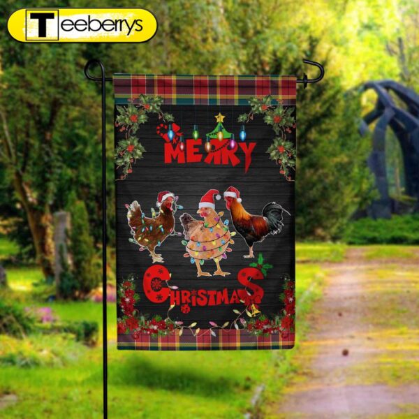 Chicken Welcome Chicken FlagXmas, Garden Flags, Outdoor Xmas Flags