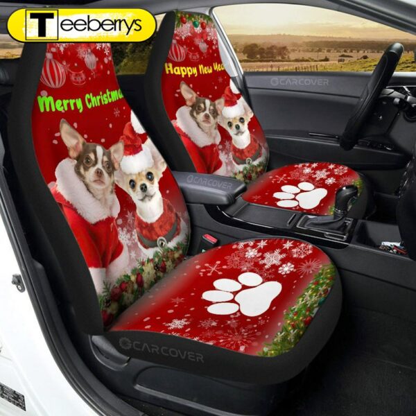 Chihuahuas Christmas Car Seat Covers Custom Car Accessoriess