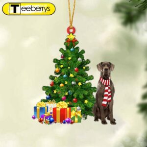 Chocolate Great Dane-Christmas Star Hanging…