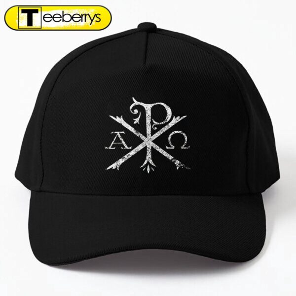 Christian Chi Rho Labarum Christogram Cross Faith Cap