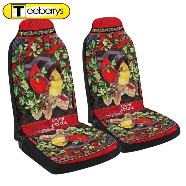 Christmas Cardinal Seat Cover Cars