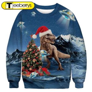 Christmas Dinosaur Ugly Christmas Sweater