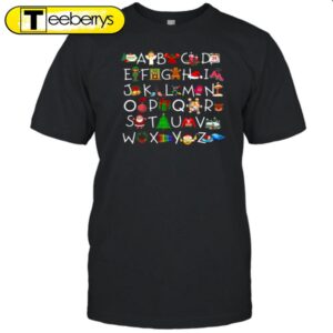 Christmas Elements Alphabet Teacher Shirt