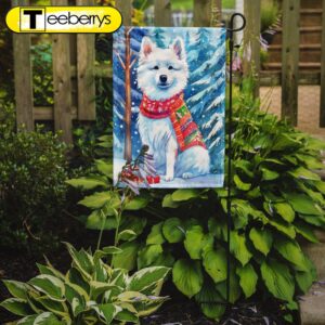 Christmas Flag, American Eskimo Christmas…