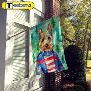 Christmas Flag, Australian Terrier Christmas…