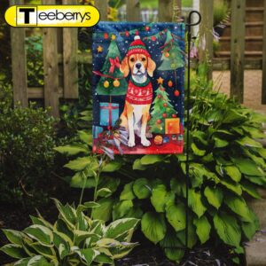 Christmas Flag, Beagle Christmas Garden…