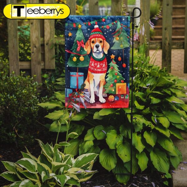 Christmas Flag, Beagle Christmas Garden Flag