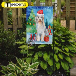 Christmas Flag, Bearded Collie Christmas…