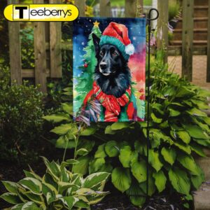 Christmas Flag, Belgian Sheepdog Christmas…