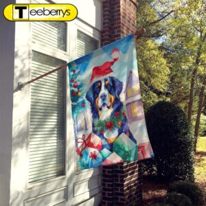 Christmas Flag, Bernese Mountain Dog…