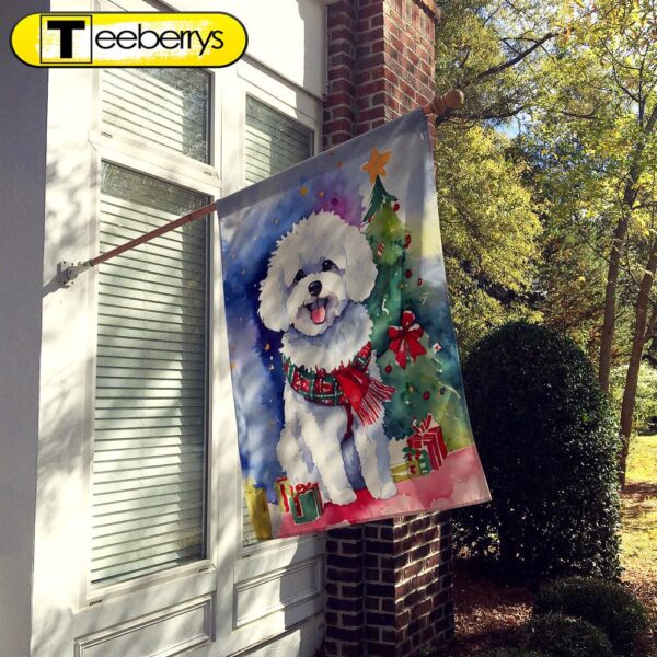 Christmas Flag, Bichon Frise Christmas Flag