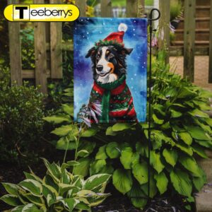 Christmas Flag, Border Collie Christmas…