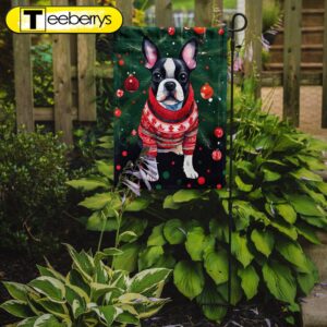 Christmas Flag, Boston Terrier Christmas…