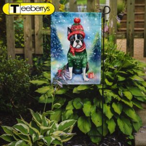 Christmas Flag, Boston Terrier Christmas…