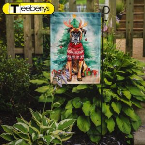 Christmas Flag, Boxer Christmas Garden…