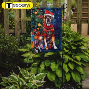 Christmas Flag, Boxer Christmas Garden…