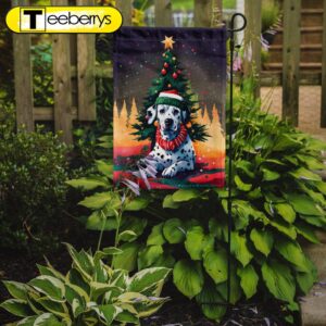 Christmas Flag, Dalmatian Christmas Garden…