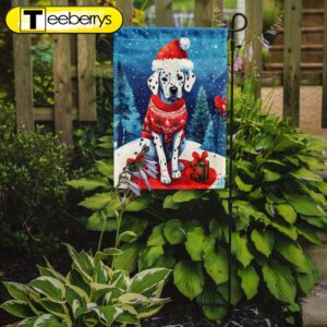 Christmas Flag, Dalmatian Christmas Garden…