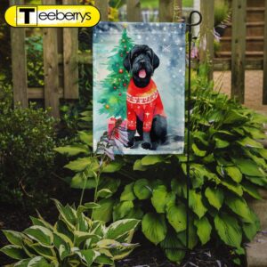 Christmas Flag, Giant Schnauzer Christmas…