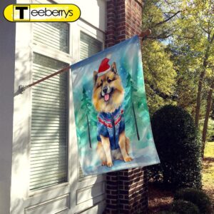 Christmas Flag, Keeshond Christmas House…